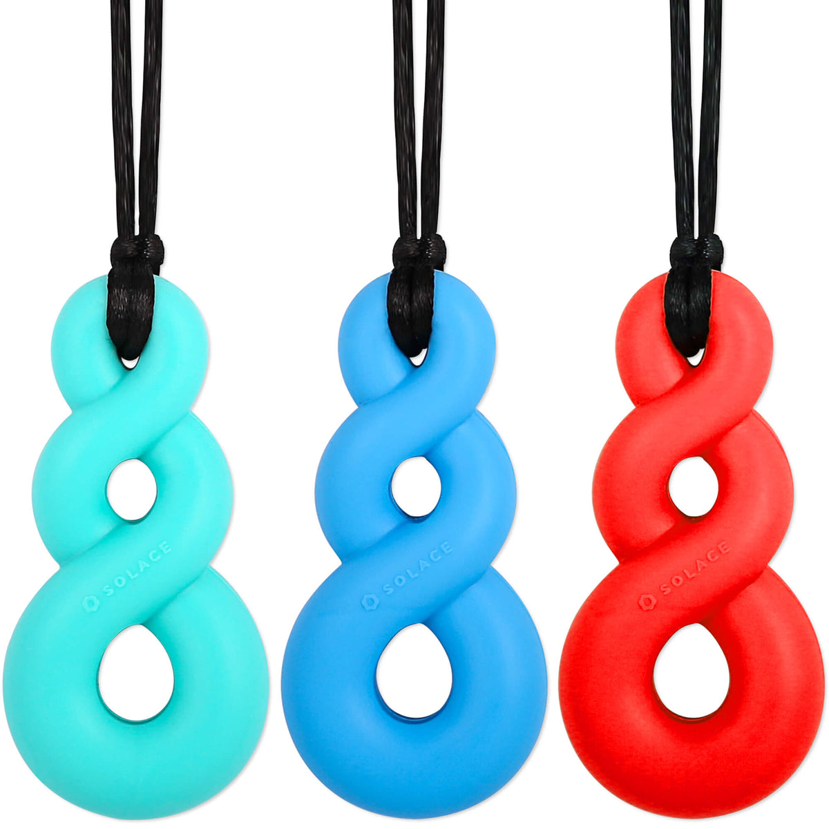 Rainbow Chewy Necklace Sensory for Autism ADHD, Oral Motor, Anxiety – Slgol